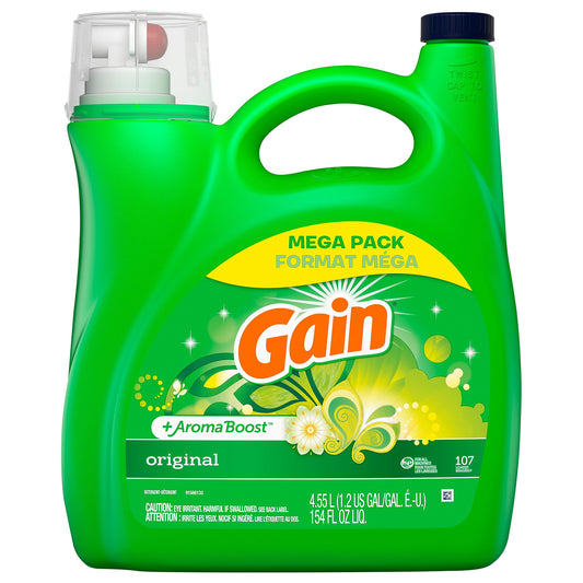 Gain Liquid Detergent Plus Aroma Boost, 154 Fl Oz